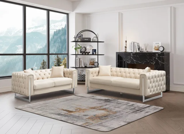 8500 Sofa + Loveseat Lifestyle