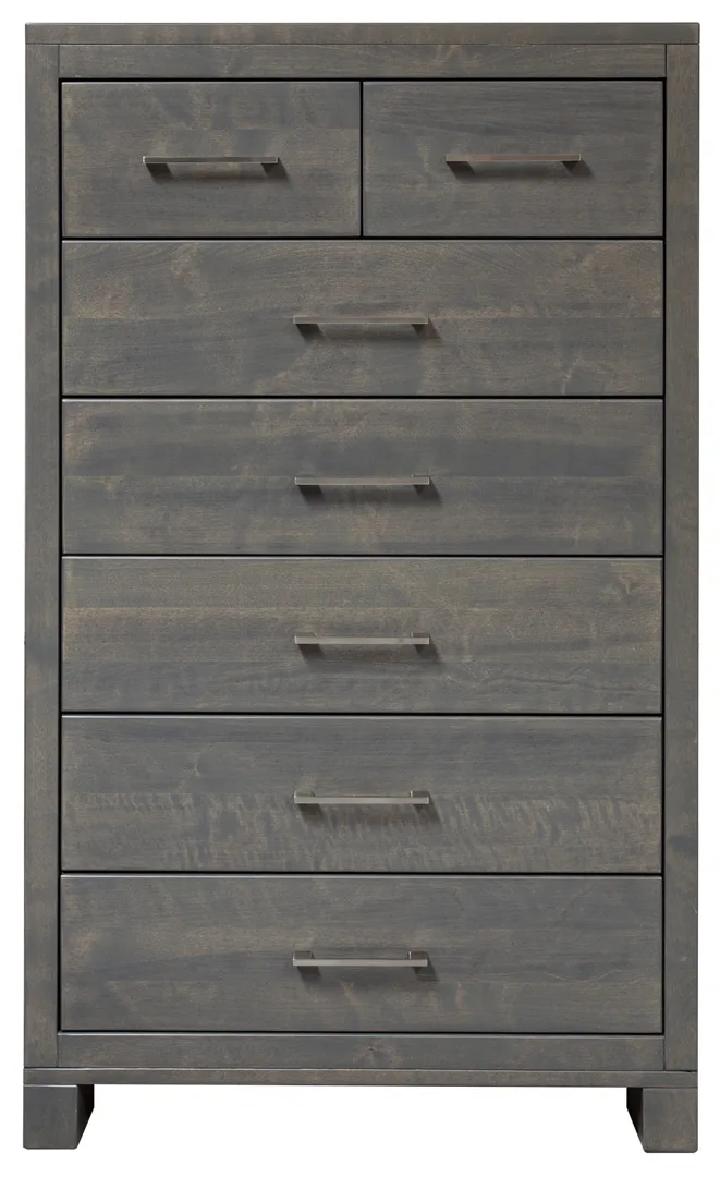 Solid Maple wood 7 drawers chest by Mako Wood