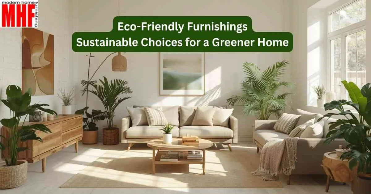 Eco-Friendly Furnishings Sustainable Choices for a Greener Home