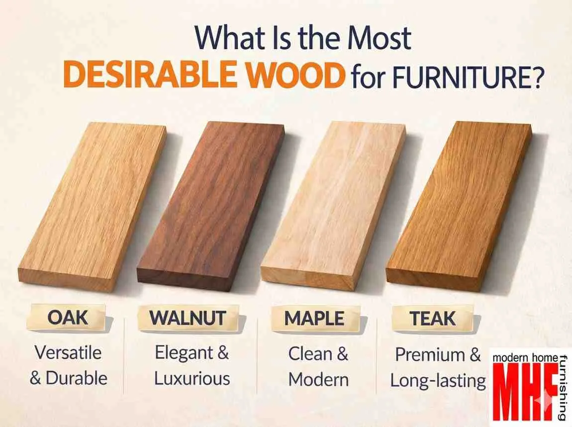 Most Desirable Wood for Furniture Oak vs Walnut vs Maple vs Teak