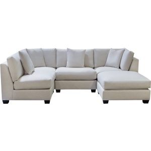 Square Modular 5 PCs Sectional (Feather Wrap)