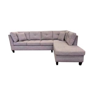 Two Piece Sectional and an Ottoman