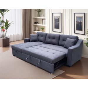 Sophia Two Piece Convertible Sectional with Bed