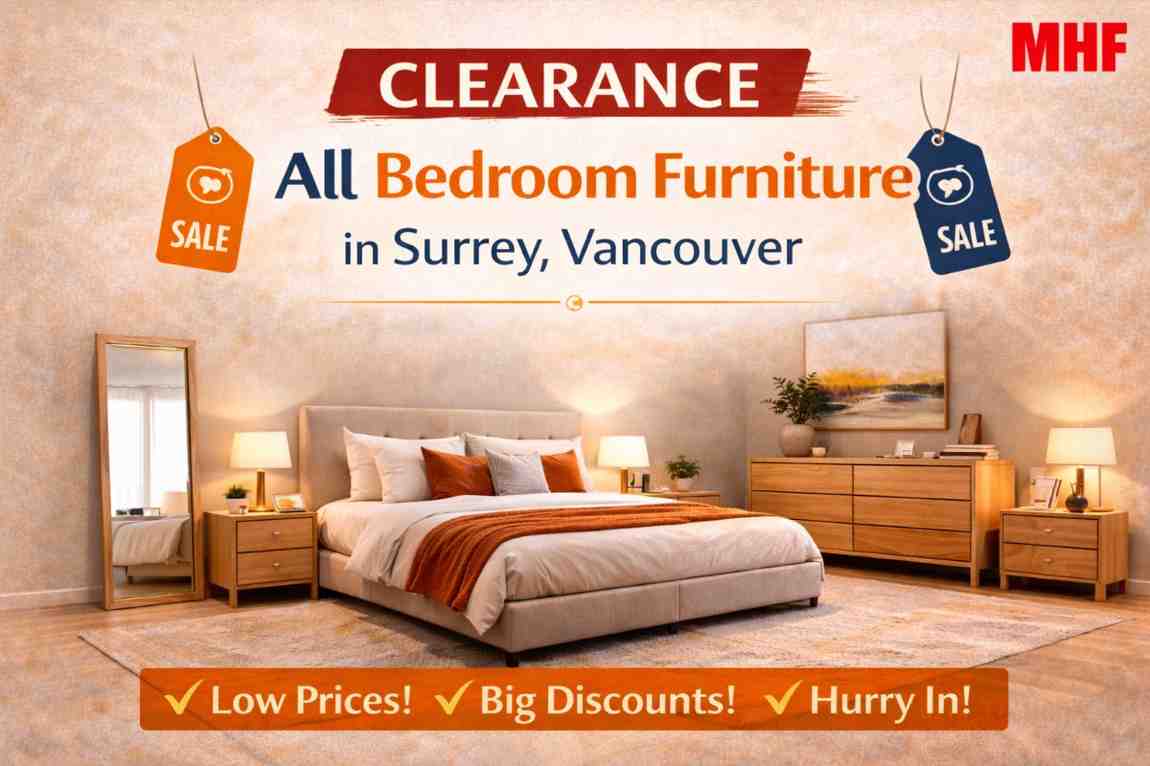 Read more about the article Clearance All Bedroom Furniture in Surrey, Vancouver