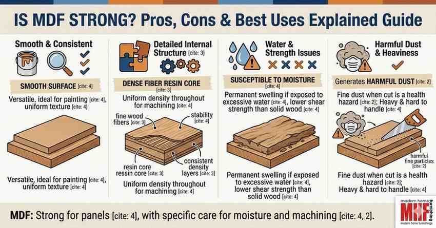 Read more about the article Is MDF Strong? Pros, Cons & Best Uses Explained Guide