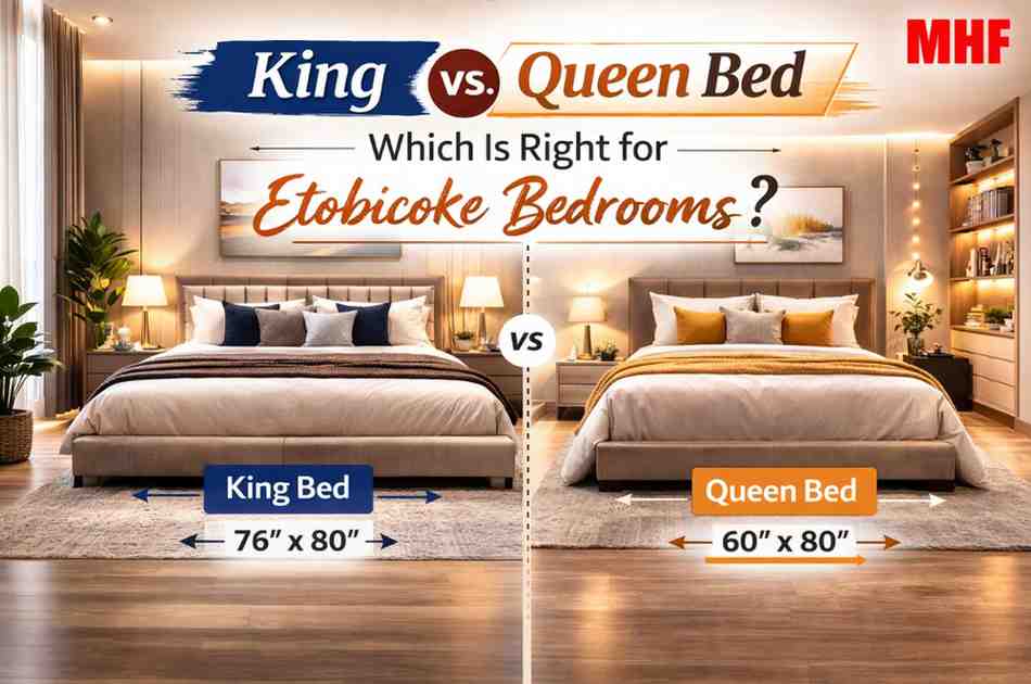 Read more about the article King vs Queen Bed Which Is Right for Etobicoke Bedrooms