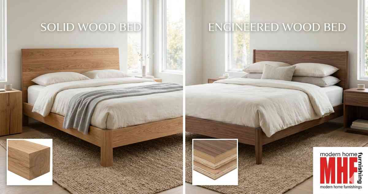 You are currently viewing Solid Wood vs Engineered Wood: The Bed That Truly Lasts