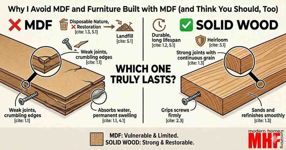 Read more about the article Why I Avoid MDF and Furniture Built with MDF (and Think You Should, Too)
