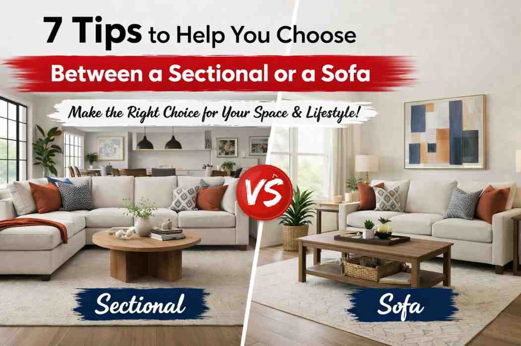 Read more about the article 7 Tips to Help You Choose Between a Sectional or a Sofa