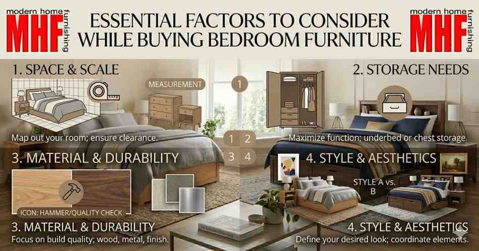 Read more about the article Essential Factors to Consider While Buying Bedroom Furniture