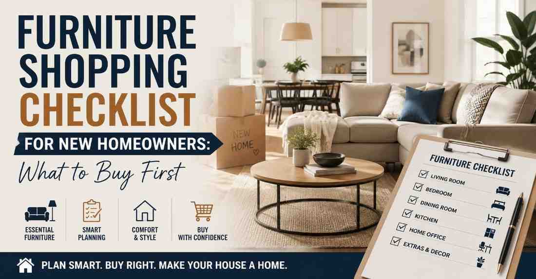 Read more about the article Furniture Shopping Checklist for New Homeowners: What to Buy First