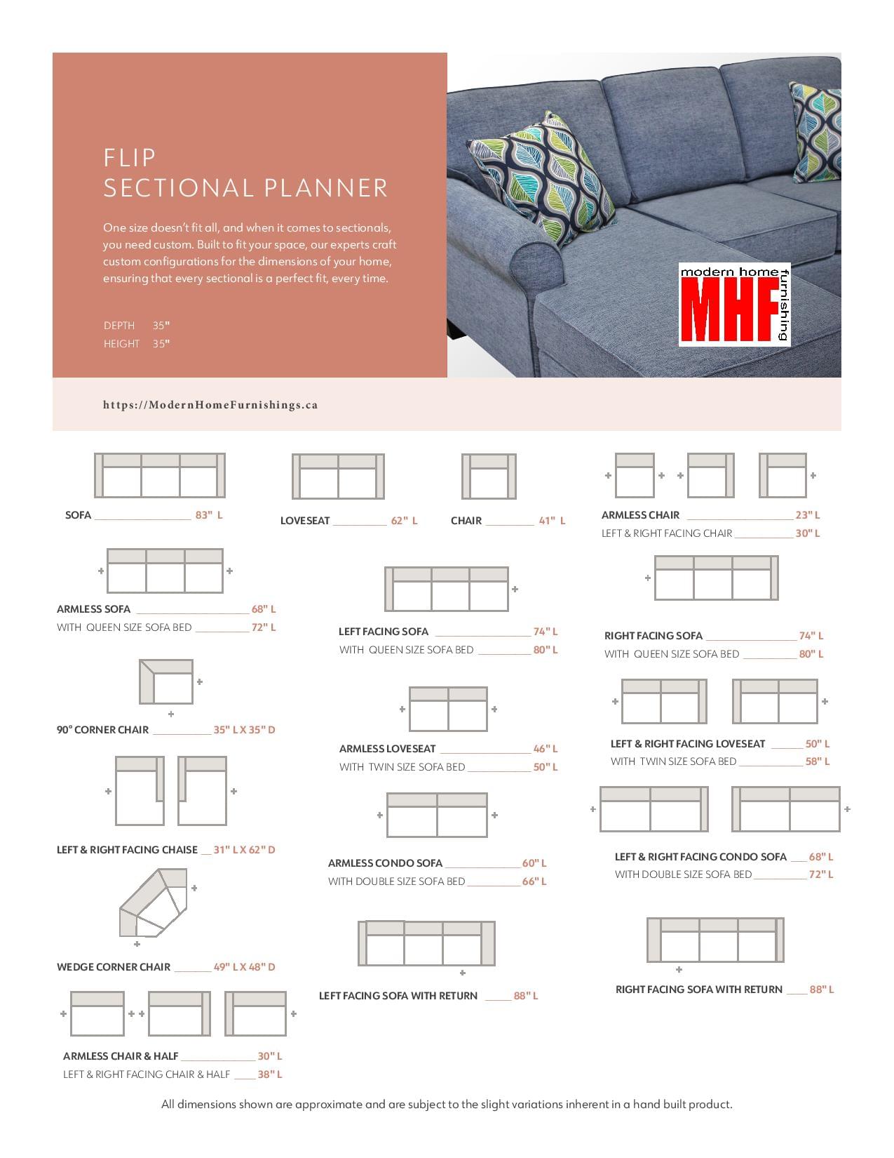 Flip Sofa with Reversible Chaise - Image 4