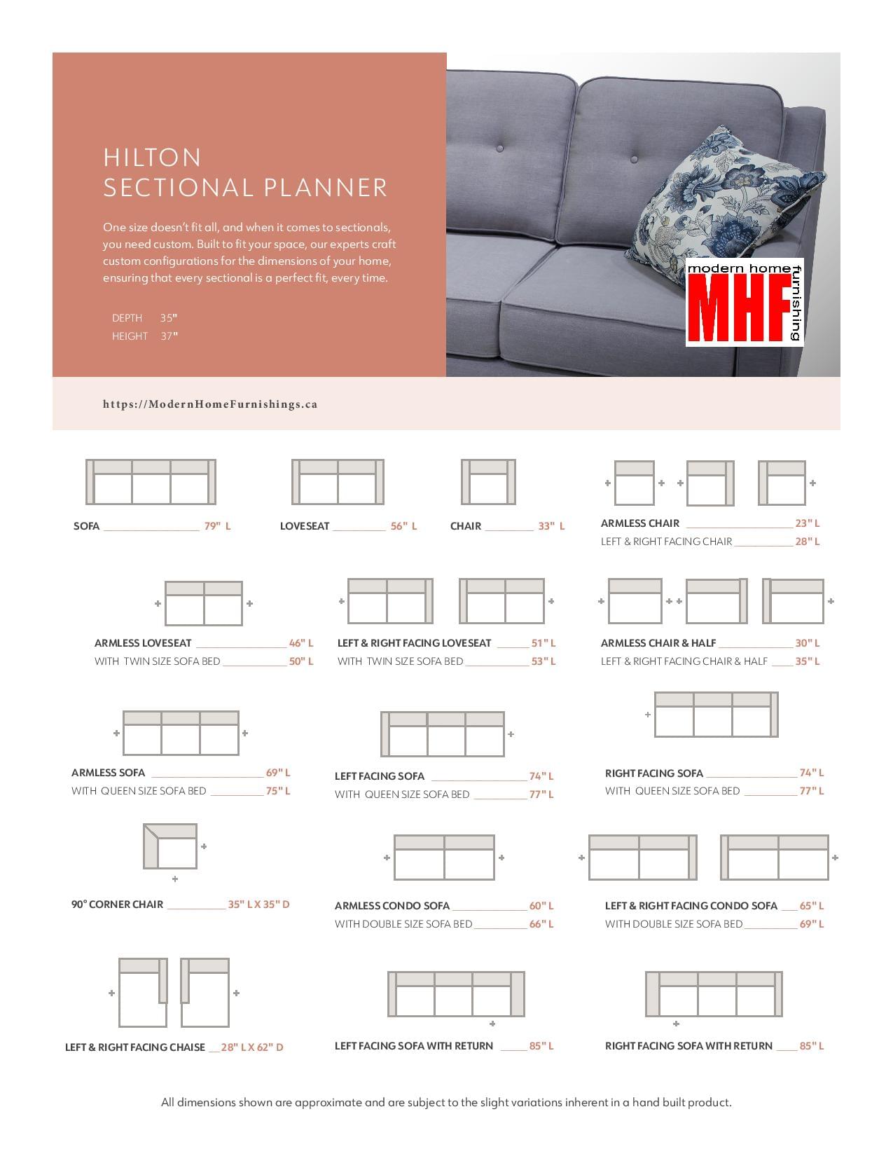 Hilton Sectional (Sofa with reversible chaise) - Image 4