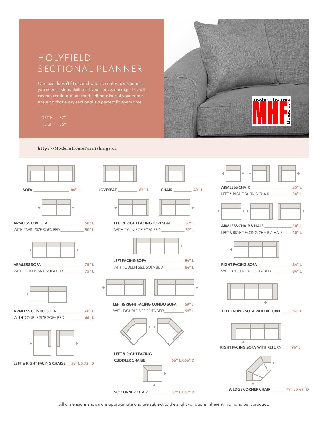 Holyfield 2 PCs Sectional - Image 3