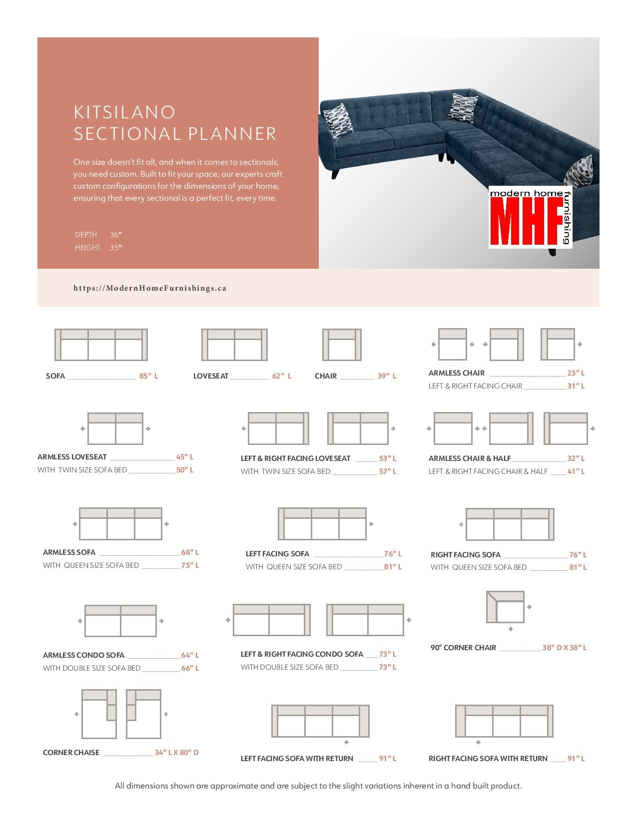 Kitsilano 4 PCs Sectional - Image 3