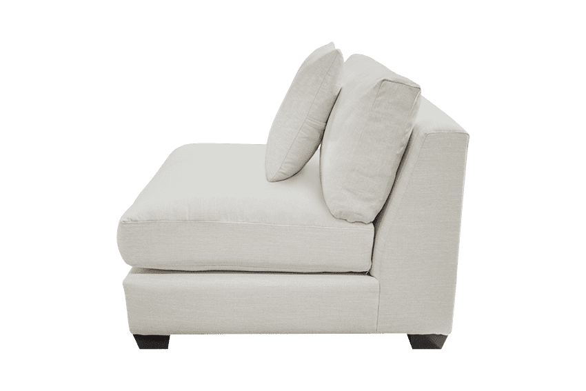 Square Modular Armless Chair (Feather Wrap) - Image 3