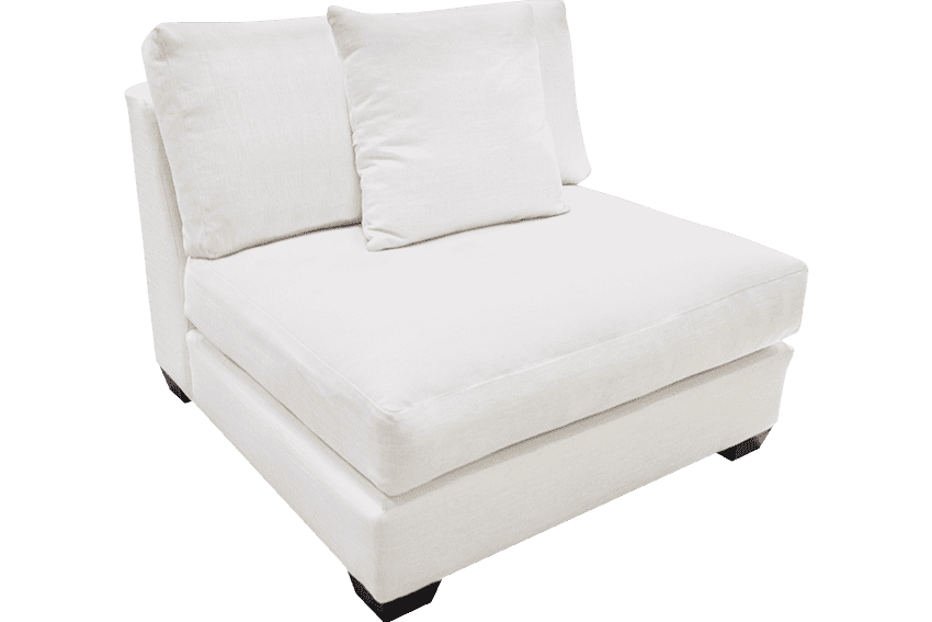 Square Modular Armless Chair (Feather Wrap) - Image 2