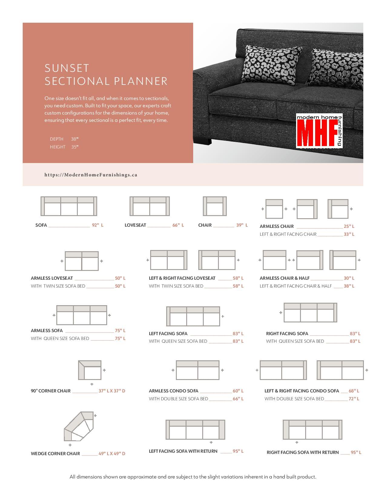 Sunset Sofa with Reversible Chaise - Image 4