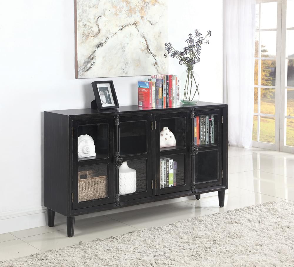 Mapleton 4-Door Accent Cabinet