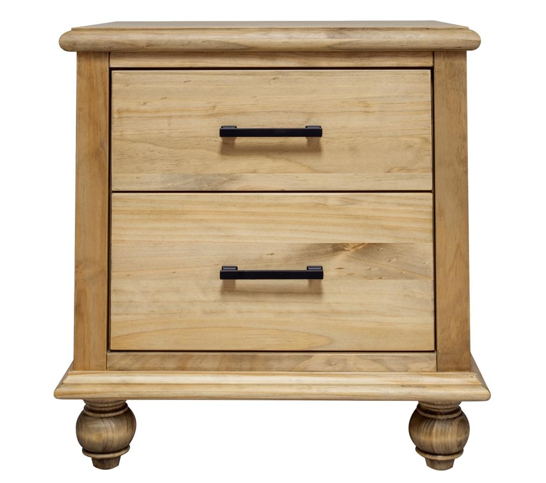 Victoria 2 drawer Night stand by Mako, Night stand by Mako,8300-60-1D by Mako, Solid Wood Night stand by Mako