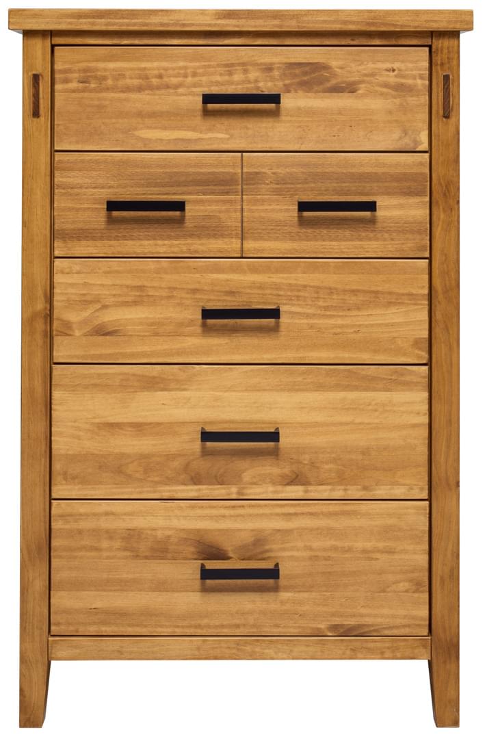 Hudson 5 drawer chest by Mako, Brooklyn 5 Drawer chest by Mako, Solid wooden Chest By Mako, Wooden 5 Drawer chest , 8400-30-D