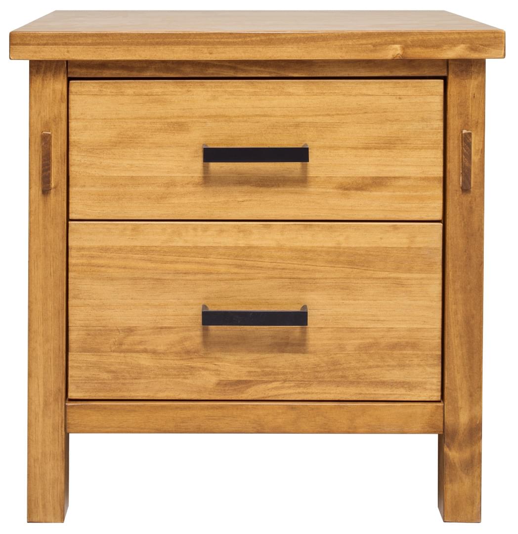 Hudson 2 drawer Night stand by Mako, Brooklyn Night stand by Mako, Solid wood Night stand, 8400-60-1D, Wooden Night stand by Mako