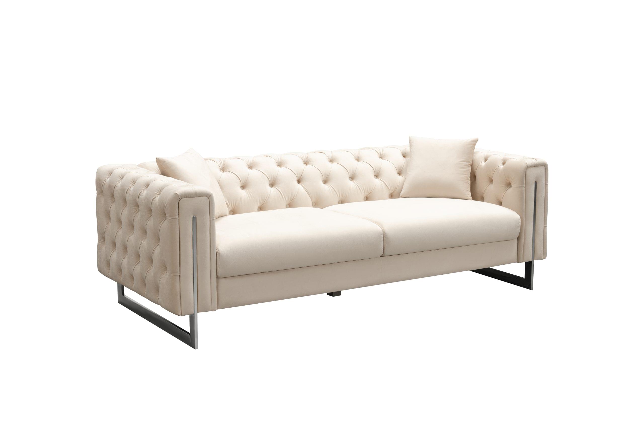 Modern Tufted Sofa and Love Seat - Image 5