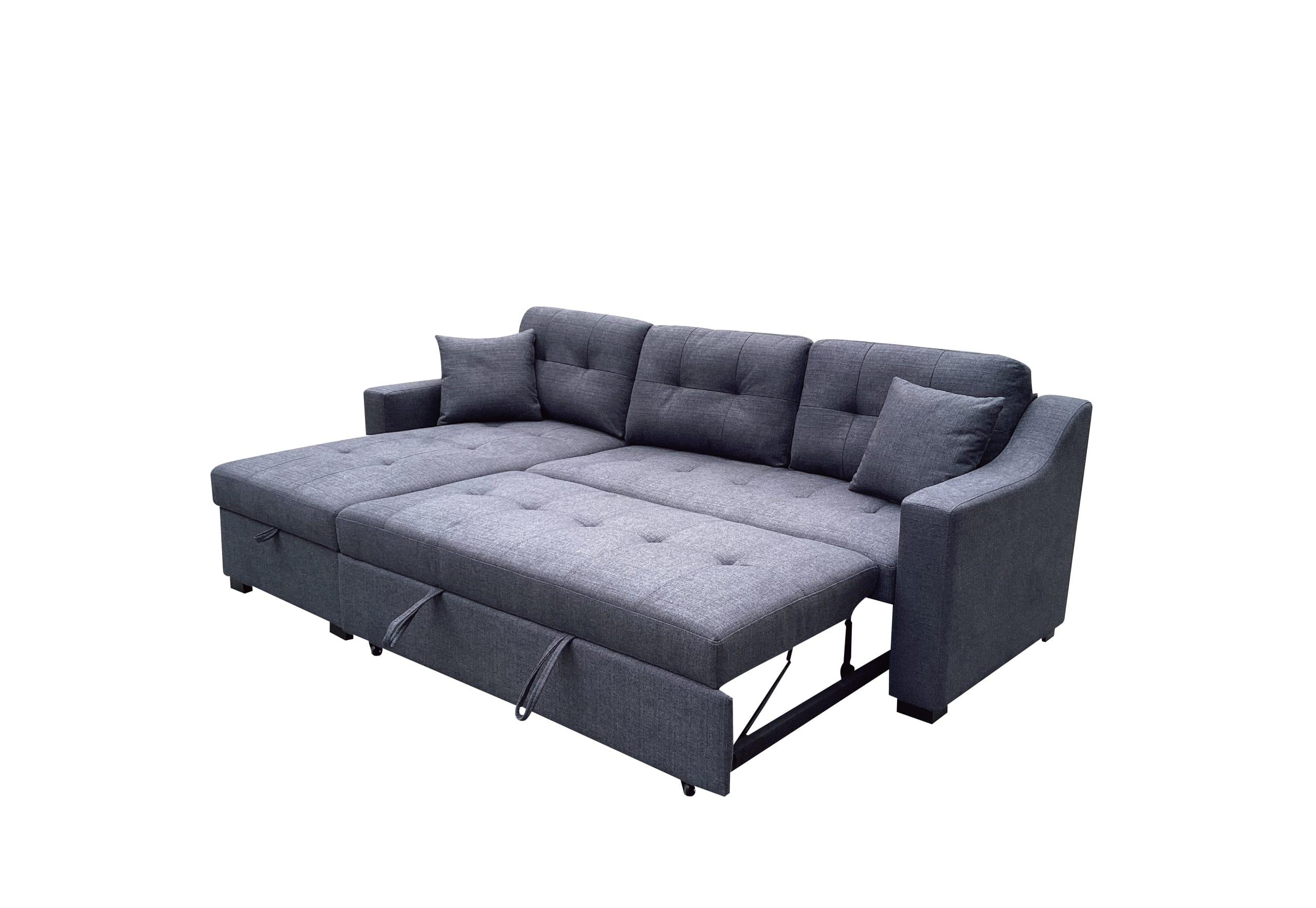 Sophia Two Piece Convertible Sectional with Bed - Image 2