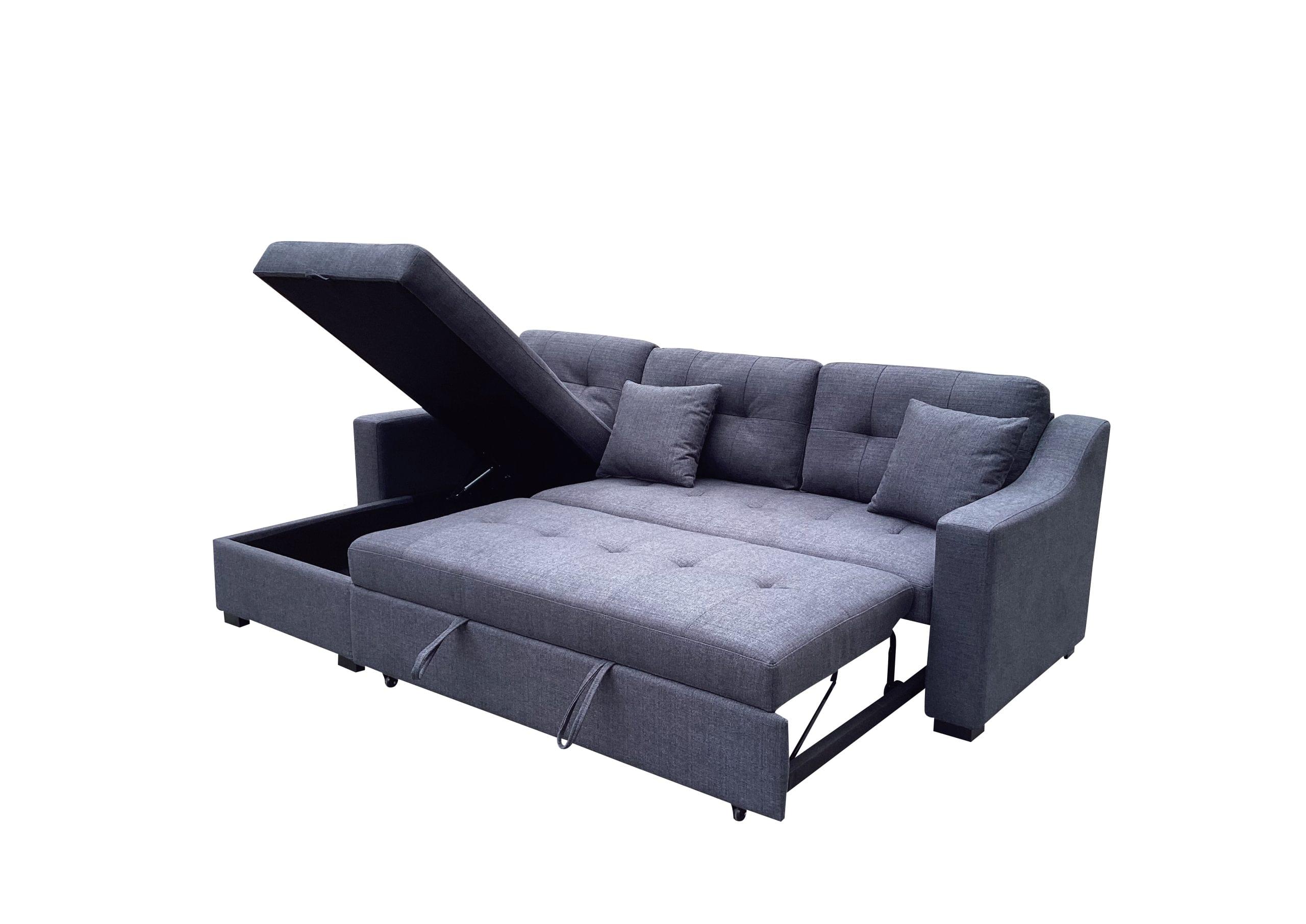Sophia Two Piece Convertible Sectional with Bed - Image 3